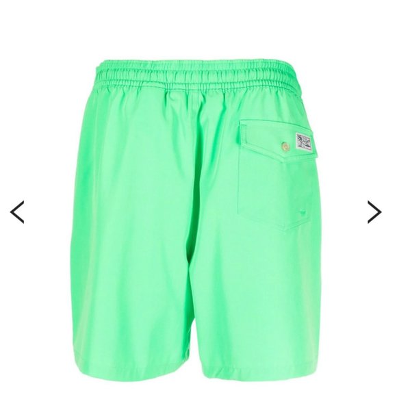 NWT Polo Ralph Lauren  Polo Pony drawstring swim shorts Green S - Picture 2 of 2